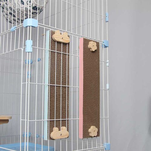 笼用固定猫抓板兔磨爪器瓦楞纸加密加硬猫抓垫实木猫咪玩具兔用品