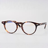 赛璐珞波士顿圆框眼镜配近视镜男潮大脸玳瑁色眼镜框架黑框10658