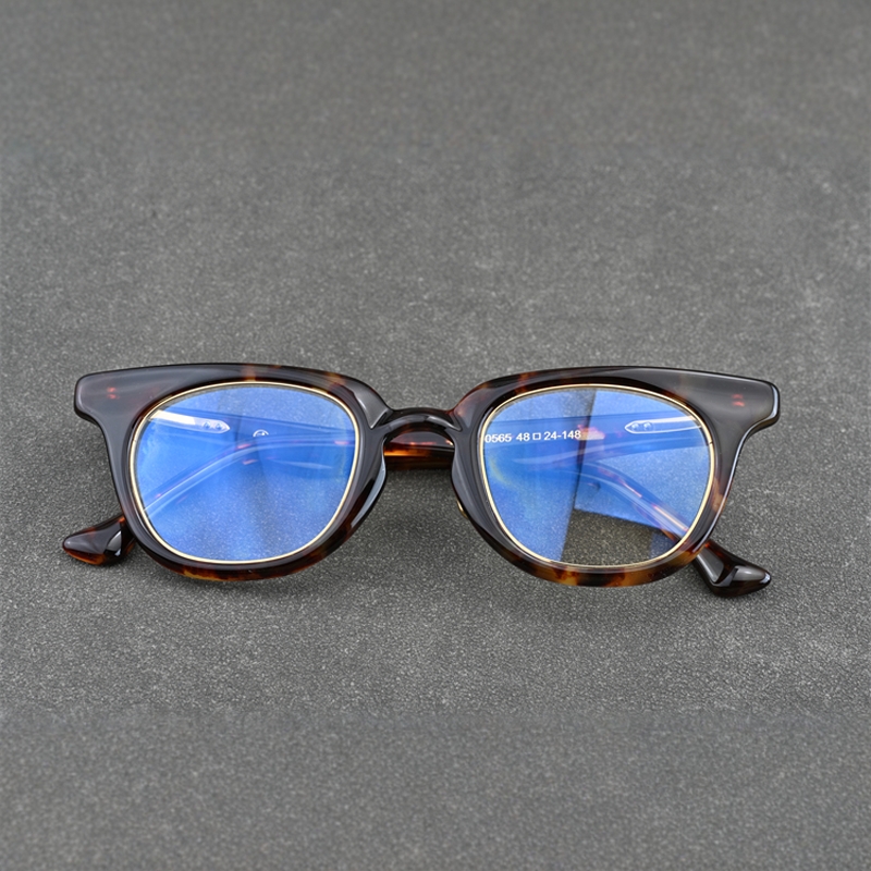 超轻方款眼镜近视复古框男超轻眼镜架配高度近视防蓝光框架10565