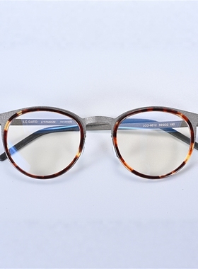 9704姜文眼睛近视眼镜框男钛赛璐珞眼镜框配近视镜防蓝光镜6612