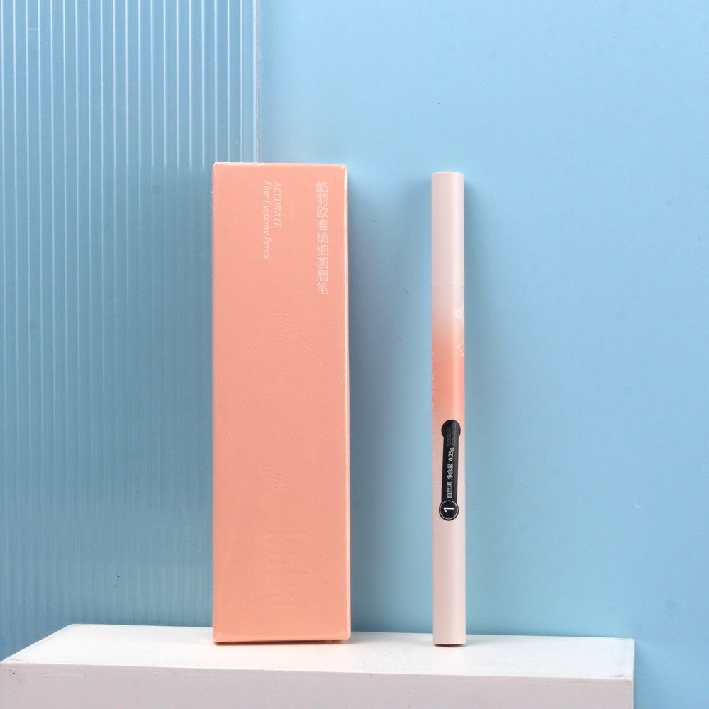 酷丽欧准确细画眉笔双头设计质地顺滑易画三色可选KU2512