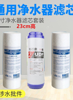 9寸净水器9寸PP棉滤芯 UDF活性碳滤芯CTO压缩碳五级滤芯23cm包邮