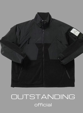 OT制造N.H好莱坞22AW机能军事多口袋摇粒绒夹克棉服情侣日潮