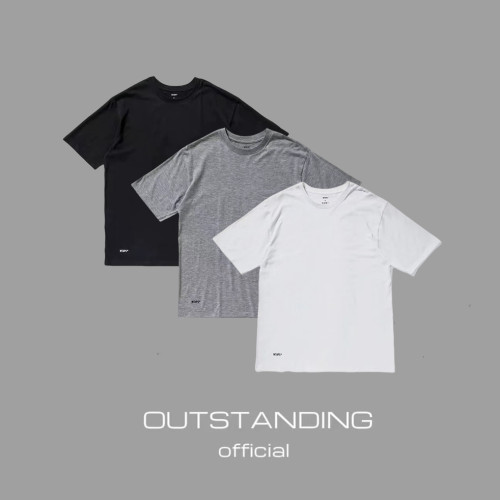 OT制造WTAPS22ss纯色基础款情侣圆领小领口重磅CITYBOY余文乐日潮