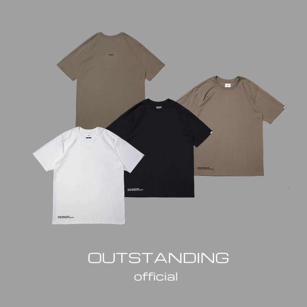 OT制造WTAPS20ss情侣基础打底圆领重磅纯棉纯色T恤短袖cleanfit