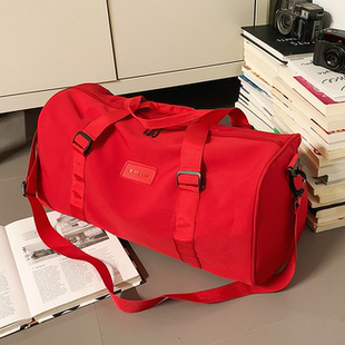 新款可套拉杆旅行包手提大容量行李收纳运动干湿分离包瑜伽健身包