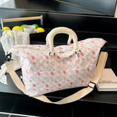 2025新款 轻便棋盘印花手提包女旅行包百搭单肩斜挎包大容量托特包