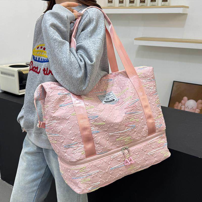 女士外出旅行包时尚大容量轻便手提包短途出差登机包外出行李包男