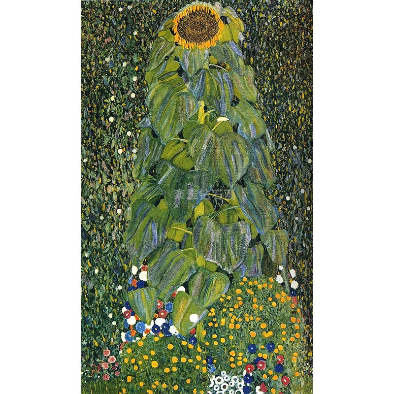 世界名画diy方钻满钻钻石画克里姆特向日葵太阳花贴钻印花十字绣