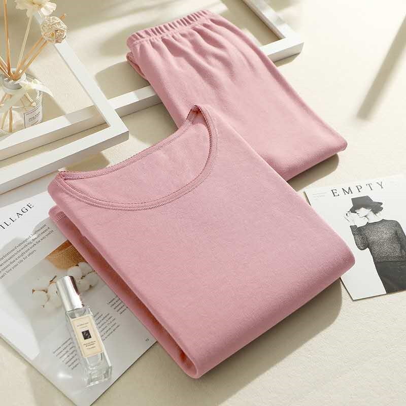 三枪内衣厚棉特软棉毛男士圆领中厚全棉女士秋衣秋裤保暖内衣套装