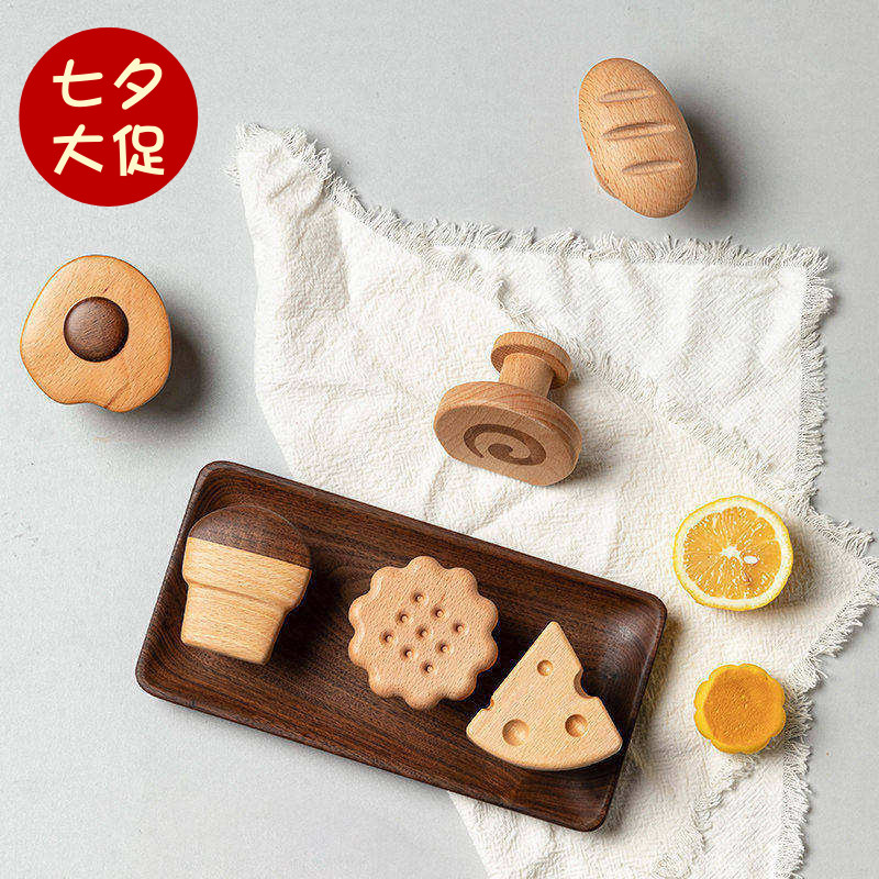可爱食物造型实木挂钩ins高级感