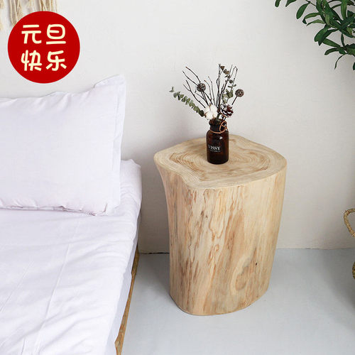 天然原木木桩精细打磨自然造型