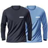 圆领凉爽运动跑步服T恤健身训练服 冰丝网眼速干长袖 春秋男士 大码