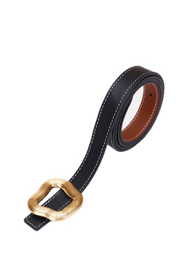 云吞扣皮带女夏季网红直播爆款几何按扣纯色百搭牛仔裤休闲