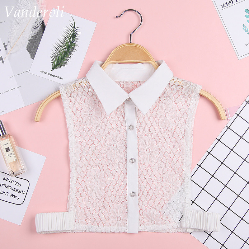 FASHION LACE FAKE COLLAR CHILDRENS VERSATILE FAKE COLLAR DECORATION DOLL ROUND NECK SHIRT COLLAR 2021 AUTUMN WINTER NEW UNDERWEAR
