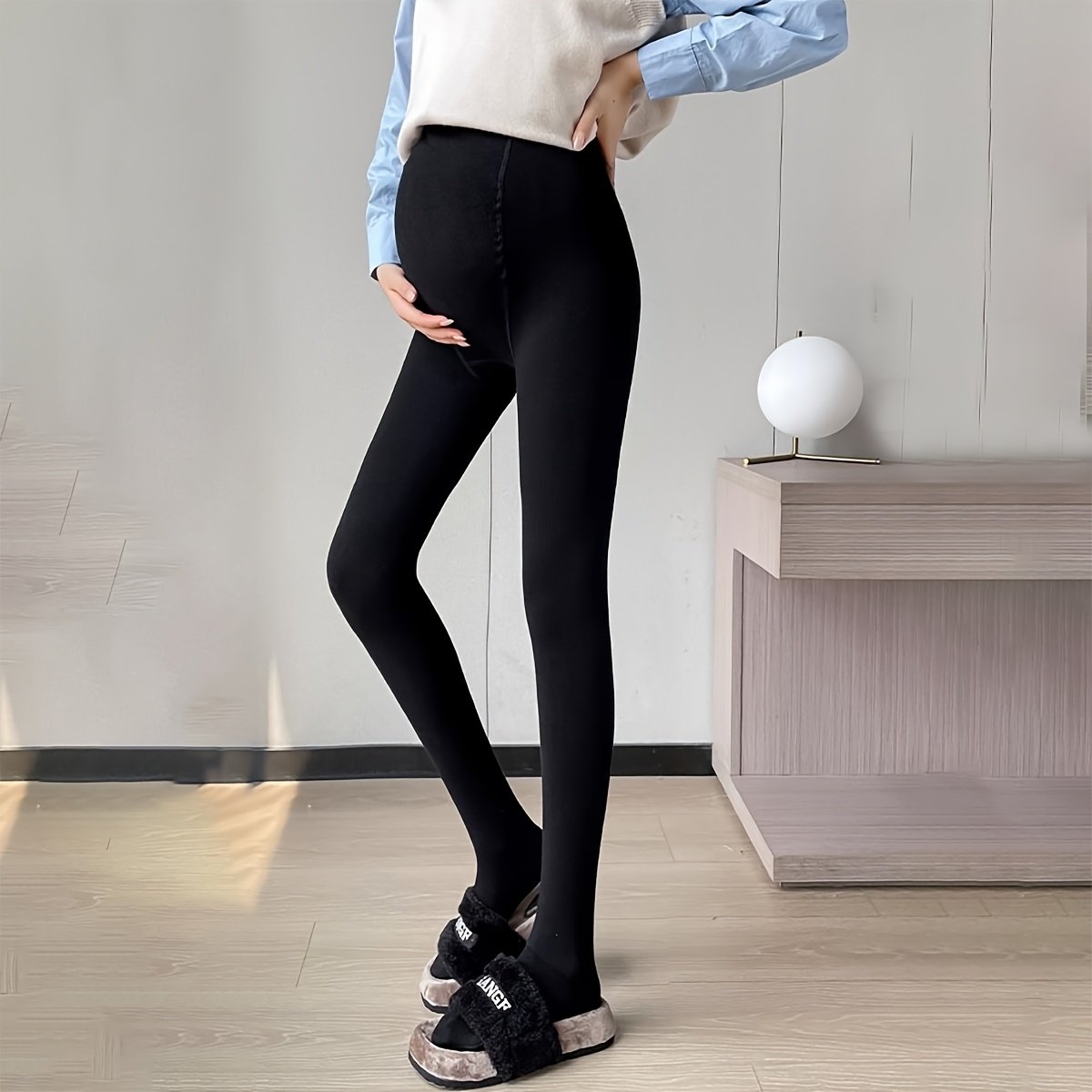 1双黑色孕妇连裤袜薄棉款可调节带托腹怀孕日常使用连脚打底裤袜,女士内衣/男士内衣/家居服,连裤袜/打底袜,淘宝优惠券,粉丝福利购,淘宝优惠卷