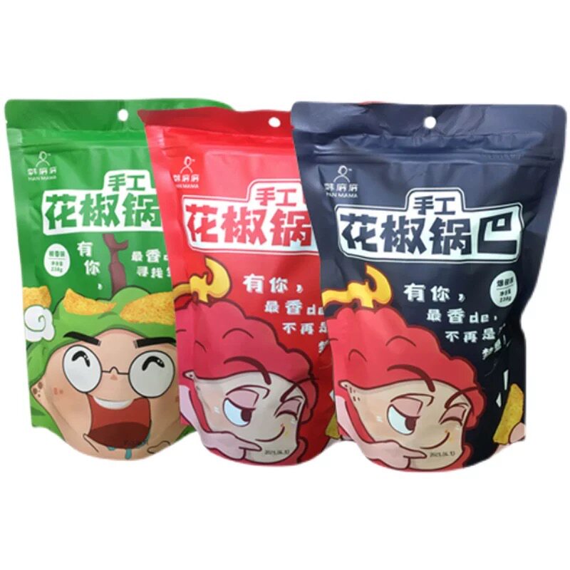 花椒手工锅巴陕西韩城龙门韩麻麻膨化零食230g麻辣味包邮大米美味