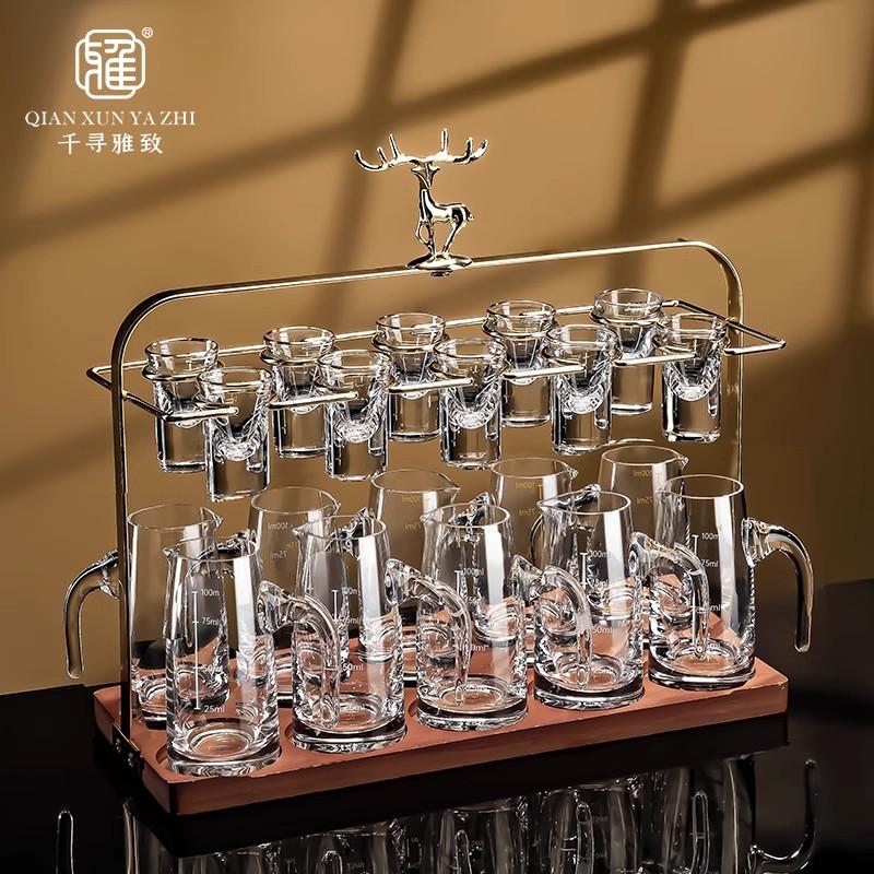 全网热销1万+轻奢水晶白酒杯