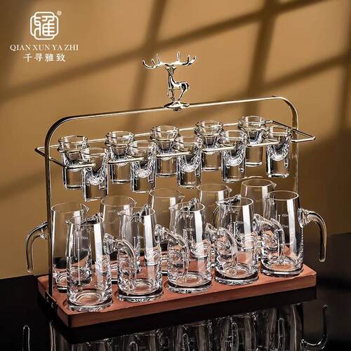 全网热销1万+轻奢水晶白酒杯