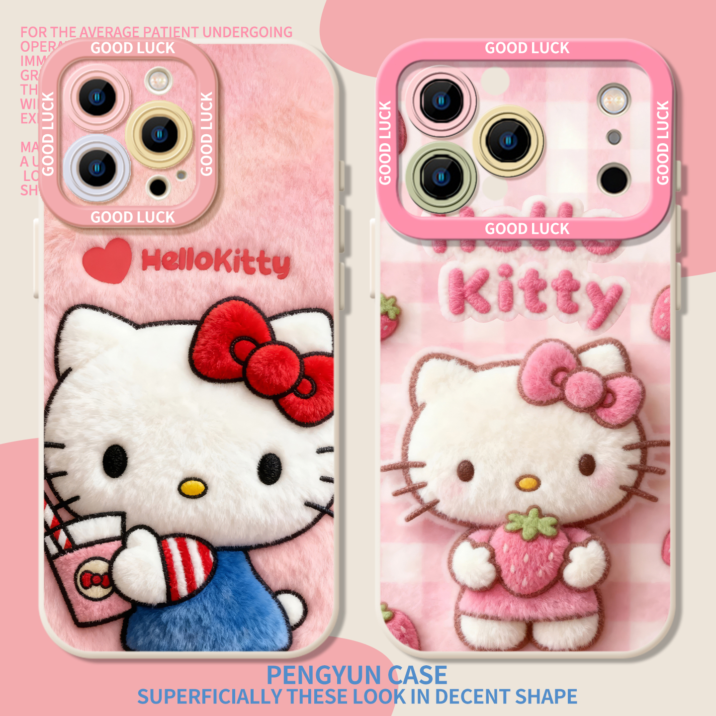 helloKitty猫咪秋冬毛绒女手机壳