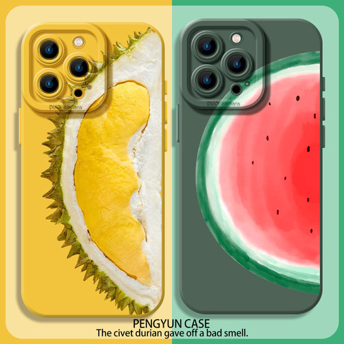 榴莲西瓜夏天小清新水果手机壳