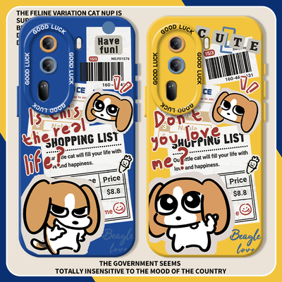 报纸比格小狗潮牌搞怪情侣手机壳