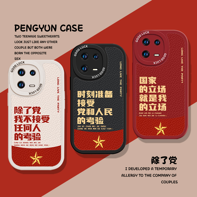除了党我不接受任何人考验手机壳
