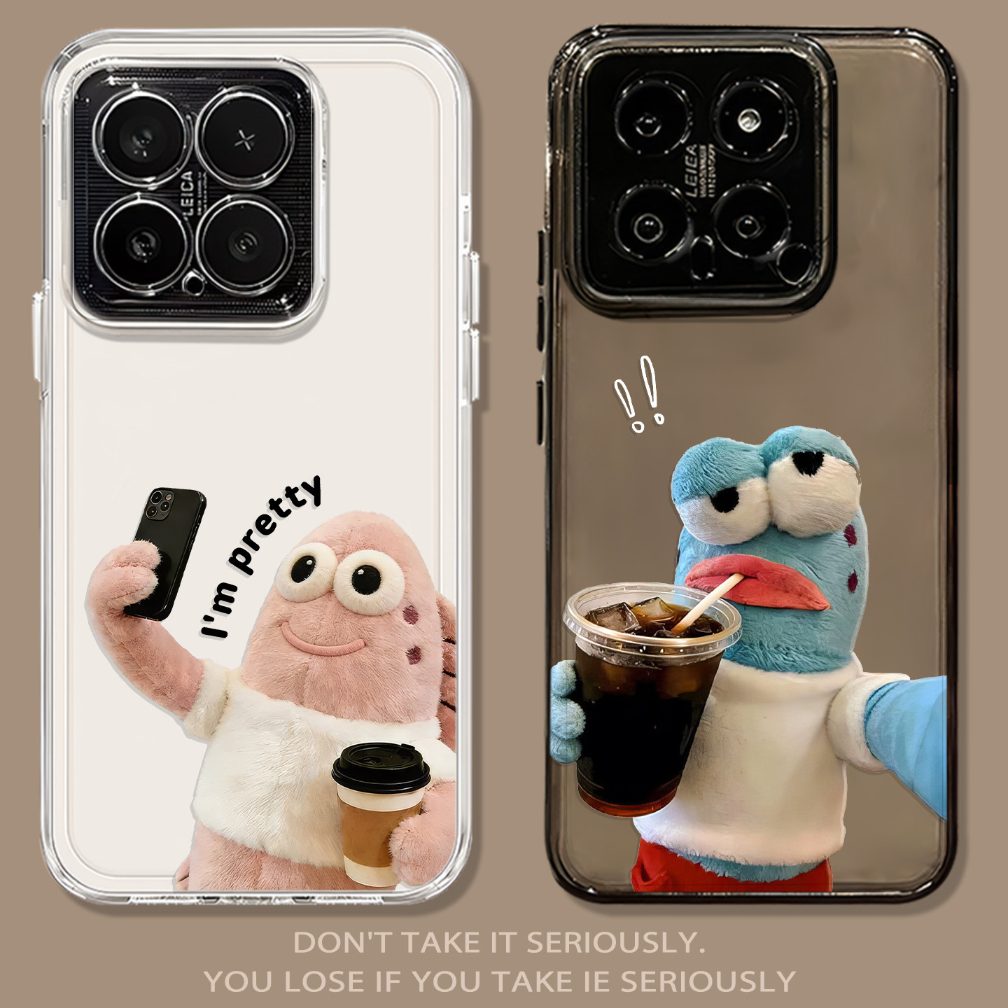比奇堡居民咖啡适用小米17promax手机壳note14透明15新款13红米k90k80k70k60k50k40/turbo5/4情侣civi3/12s11