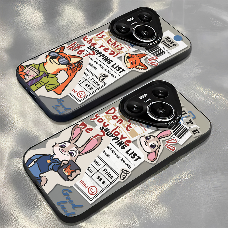 报纸朱迪尼克兔子狐狸情侣手机壳