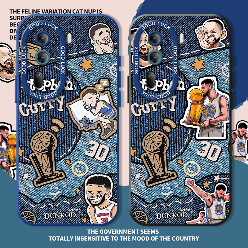 nba篮球手机壳适用opporeno15牛仔库里14/findx8pro勇士队k12男11新款13高级感9全包7软6硅胶5+4se防摔3/2软