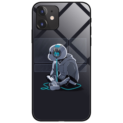 苹果骷髅oppo卡通风同款手机壳