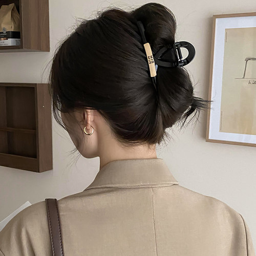 气质高级感韩系字母交叉发夹