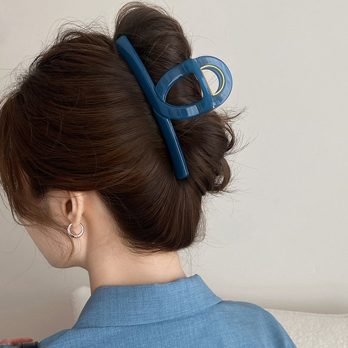 亚克力高端抓夹女后脑勺盘发鲨鱼夹夏天头发夹子发量多发夹高质量