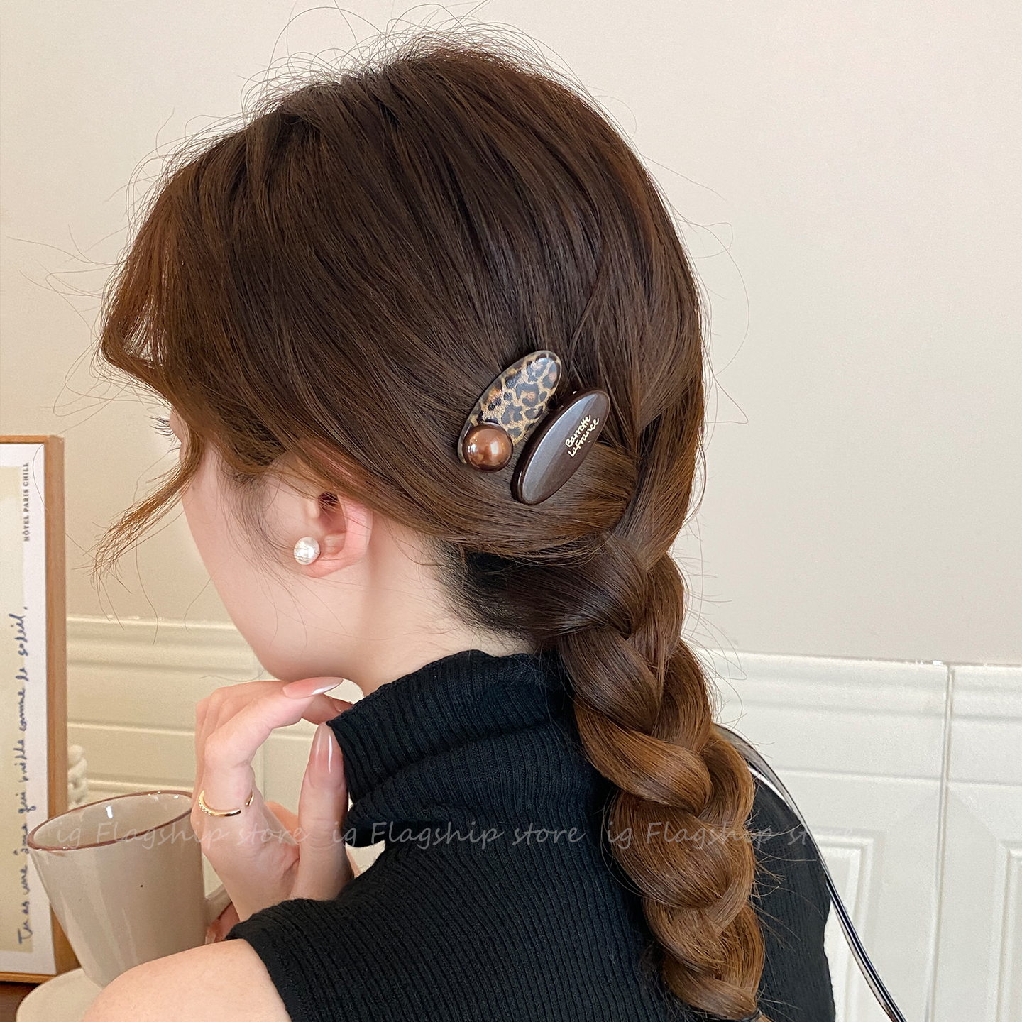 发夹女边夹侧边鸭嘴夹一字刘海夹