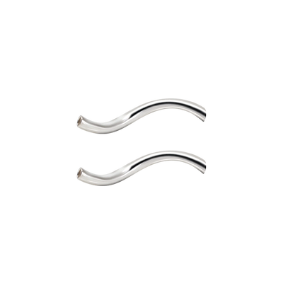 925纯银弯管光面空心银管DIY配件