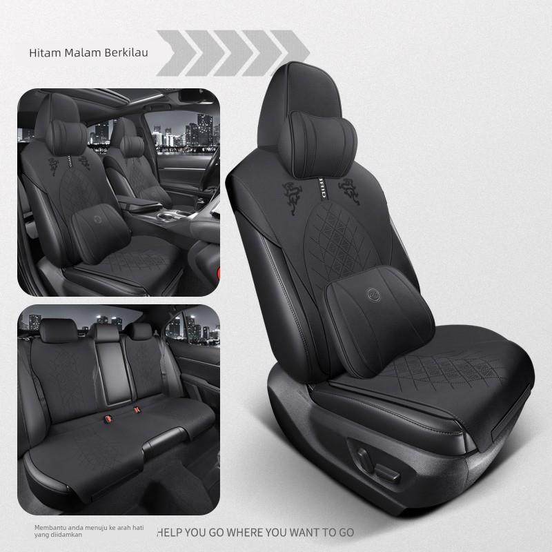 适用于丰田皇冠陆放21-24款专用汽车坐垫四季用半包翻毛皮马鞍垫