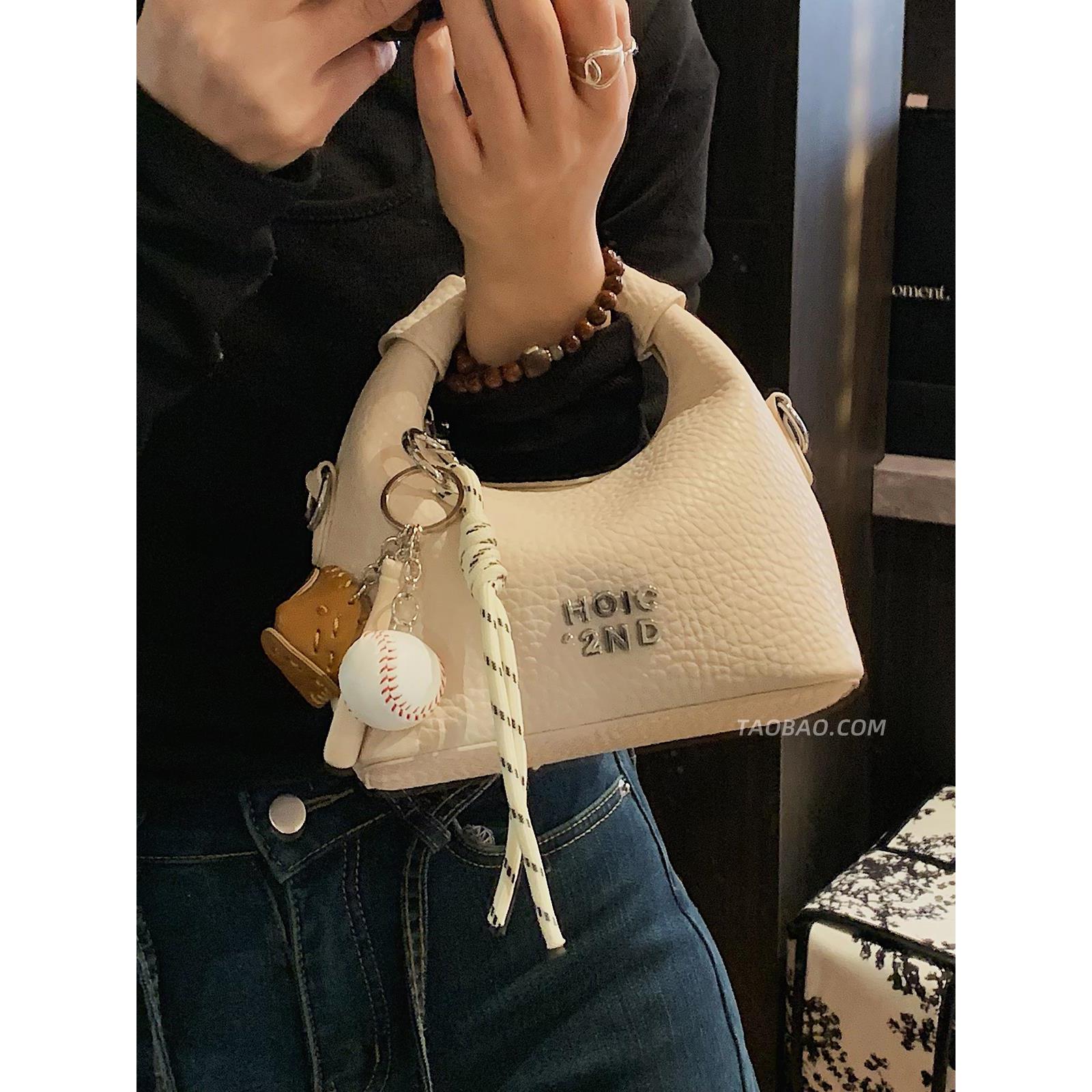 精致迷你小包包女2025新款夏季超火百搭斜挎包时尚爆款手提饺子包