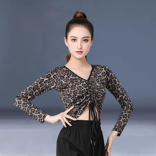 拉丁舞服新款上衣舞蹈服网红服装