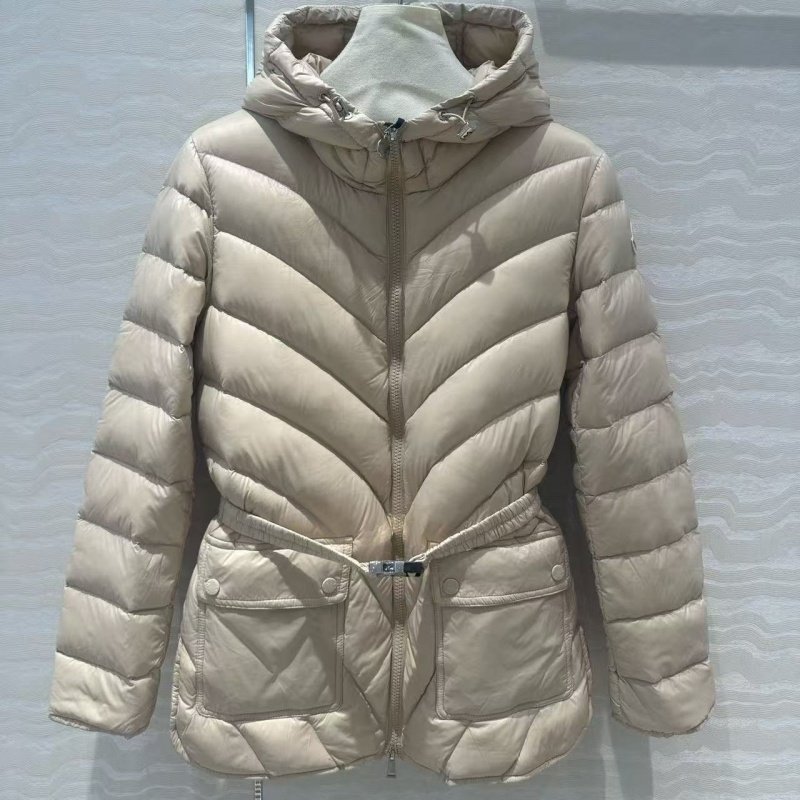 连帽配送腰带V型斜纹绗缝两侧开叉记忆丝国标90白鹅绒羽绒服女,女装/女士精品,羽绒服,淘宝优惠券,粉丝福利购,淘宝优惠卷