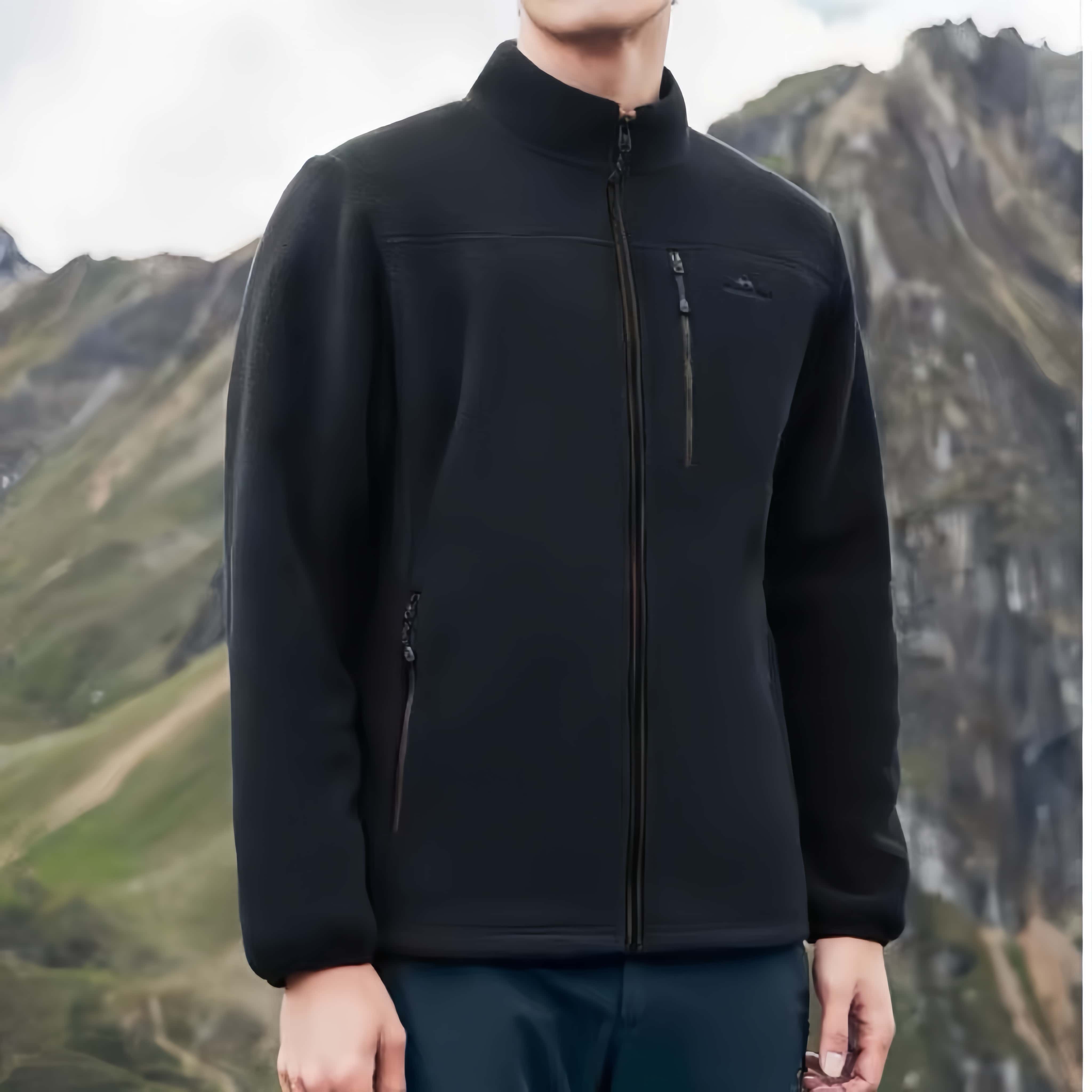 秋冬上新！M-2XL拓家男装外套秋冬保暖休闲百搭摇粒绒外套