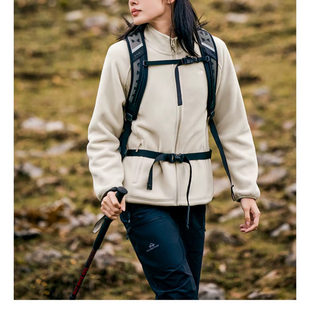 双面摇粒绒加厚暖绒保暖立领外套 冬季 秋冬上新 拓家女装