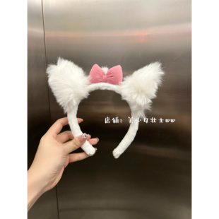 原创 美少女壮士猫咪毛绒公仔发箍 卡通耳朵造型发饰可爱头饰