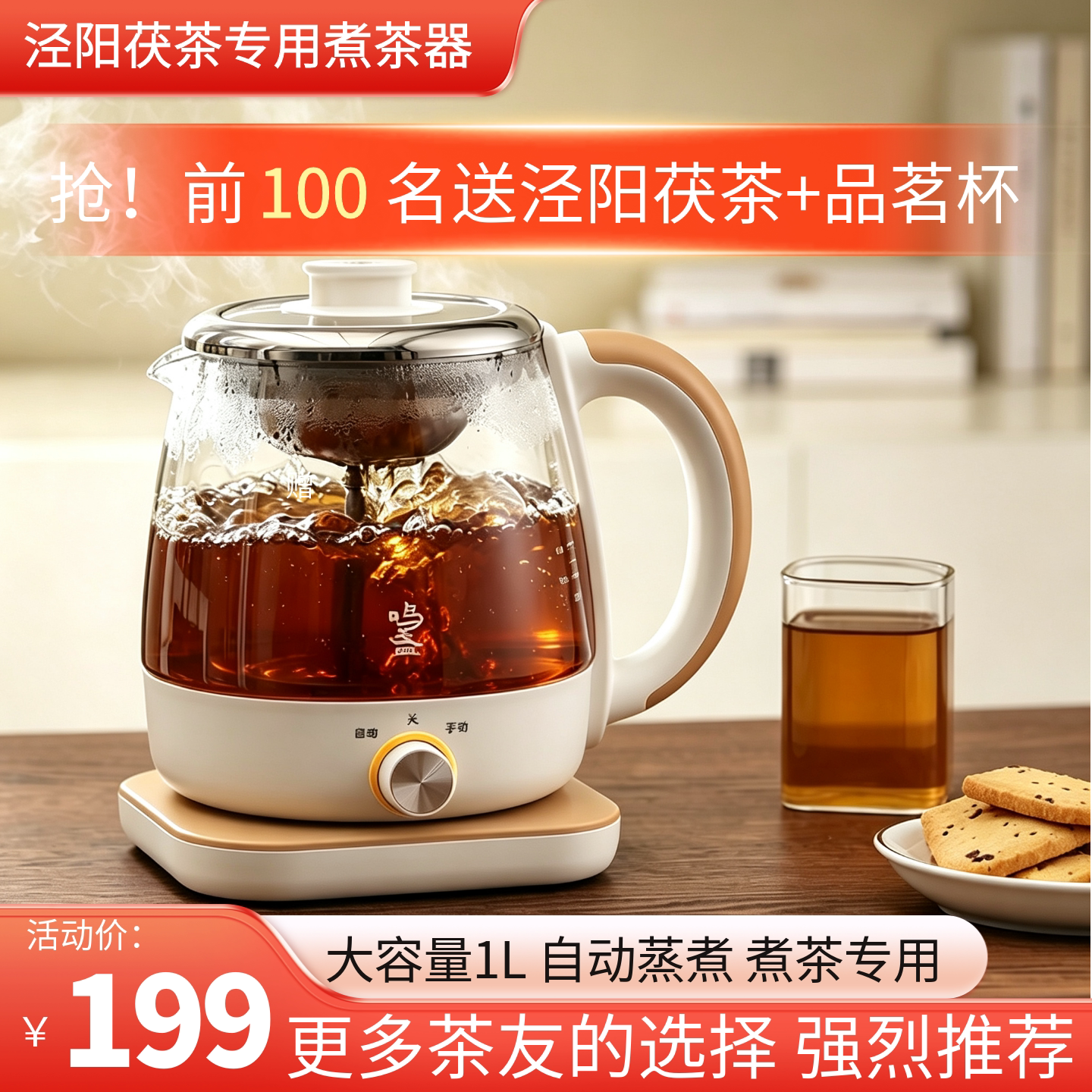泾阳茯茶专用煮茶器黑茶茯茶白茶电茶炉/煮茶器/茶饮