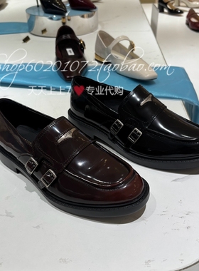 Staccato/思加图2025秋季女鞋圆舞海鸥英伦风乐福鞋小皮鞋 EFI03