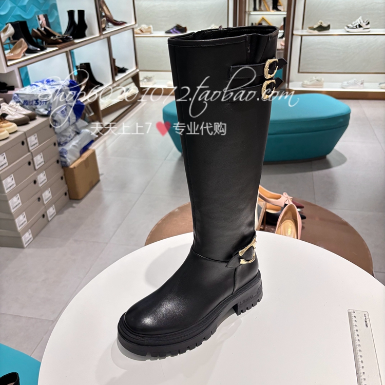 莱尔斯丹2025冬女靴高筒靴骑士靴