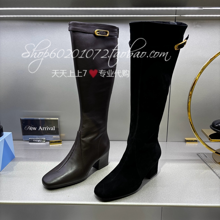 思加图2025冬季女靴时装靴长靴