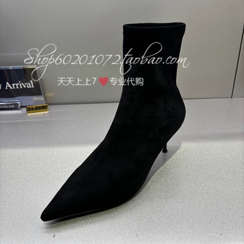 思加图2025冬季女靴时装靴弹力靴