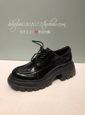 tigrisso蹀愫2024春季女鞋英伦厚底增高深口单鞋小皮鞋TA54194-51