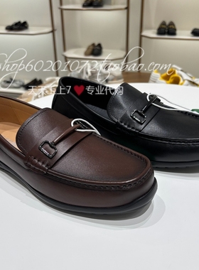 Le saunda/莱尔斯丹2025春季男鞋低帮套脚乐福鞋男皮鞋 6MM75801