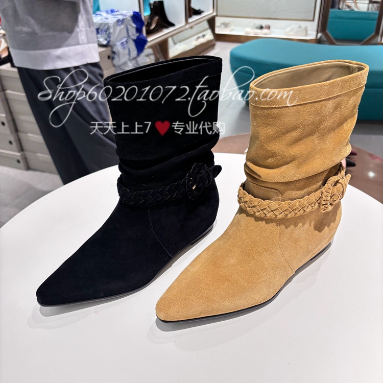 莱尔斯丹2025冬季女靴派对堆堆靴